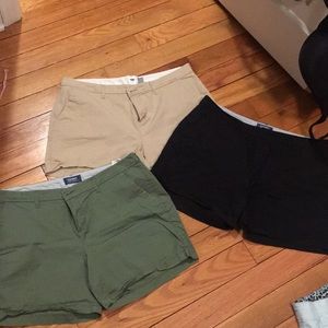Lot of 3 Old Navy twill shorts
